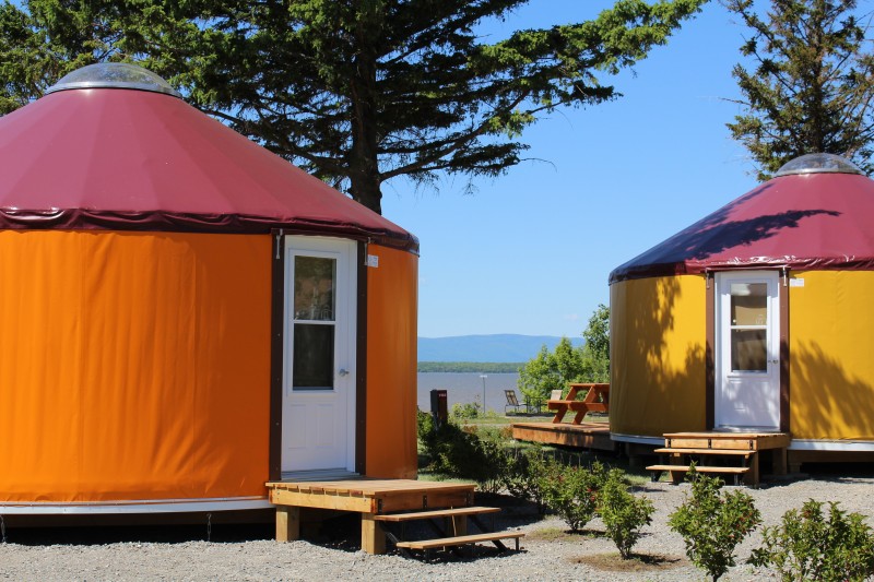 Nouvelles iourtes au Camping Pointe-aux-Oies de Montmagny