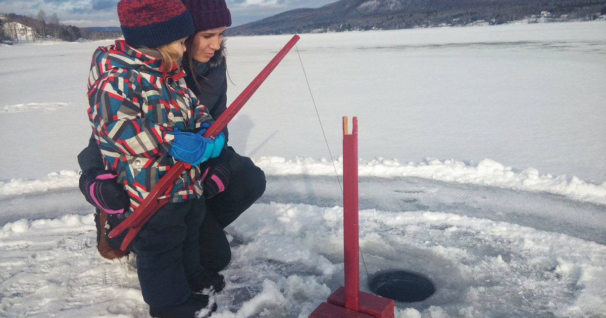 Ouverture de la pêche d’hiver sur le lac Ambroise en Outaouais