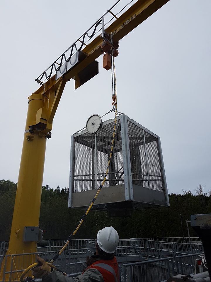 Un nouveau piège de capture pour les saumons de la rivière Mitis