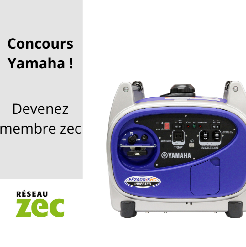 Courez la chance de gagner une génératrice Yamaha 