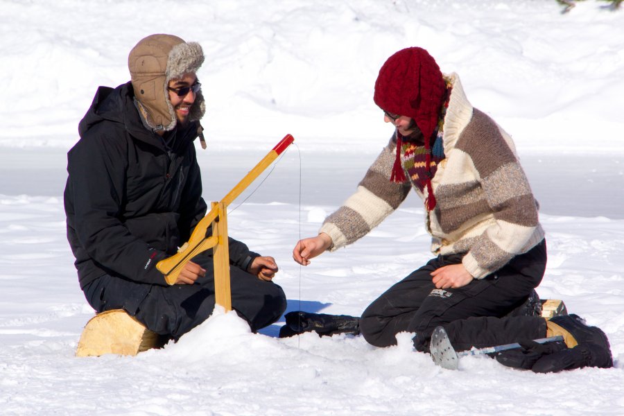 Ouverture de la pêche d'hiver au Lac Hayes à Saint-Gabriel-de-Valcartier